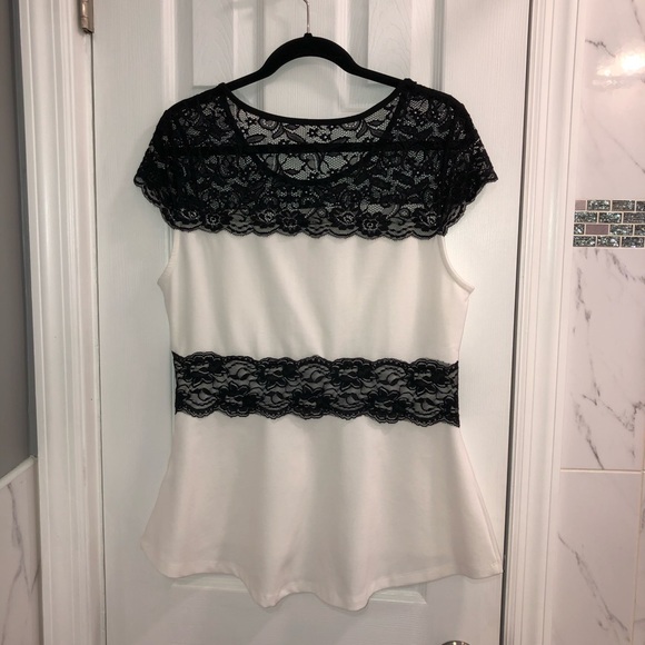 Lace and knit blouse - Picture 2 of 4